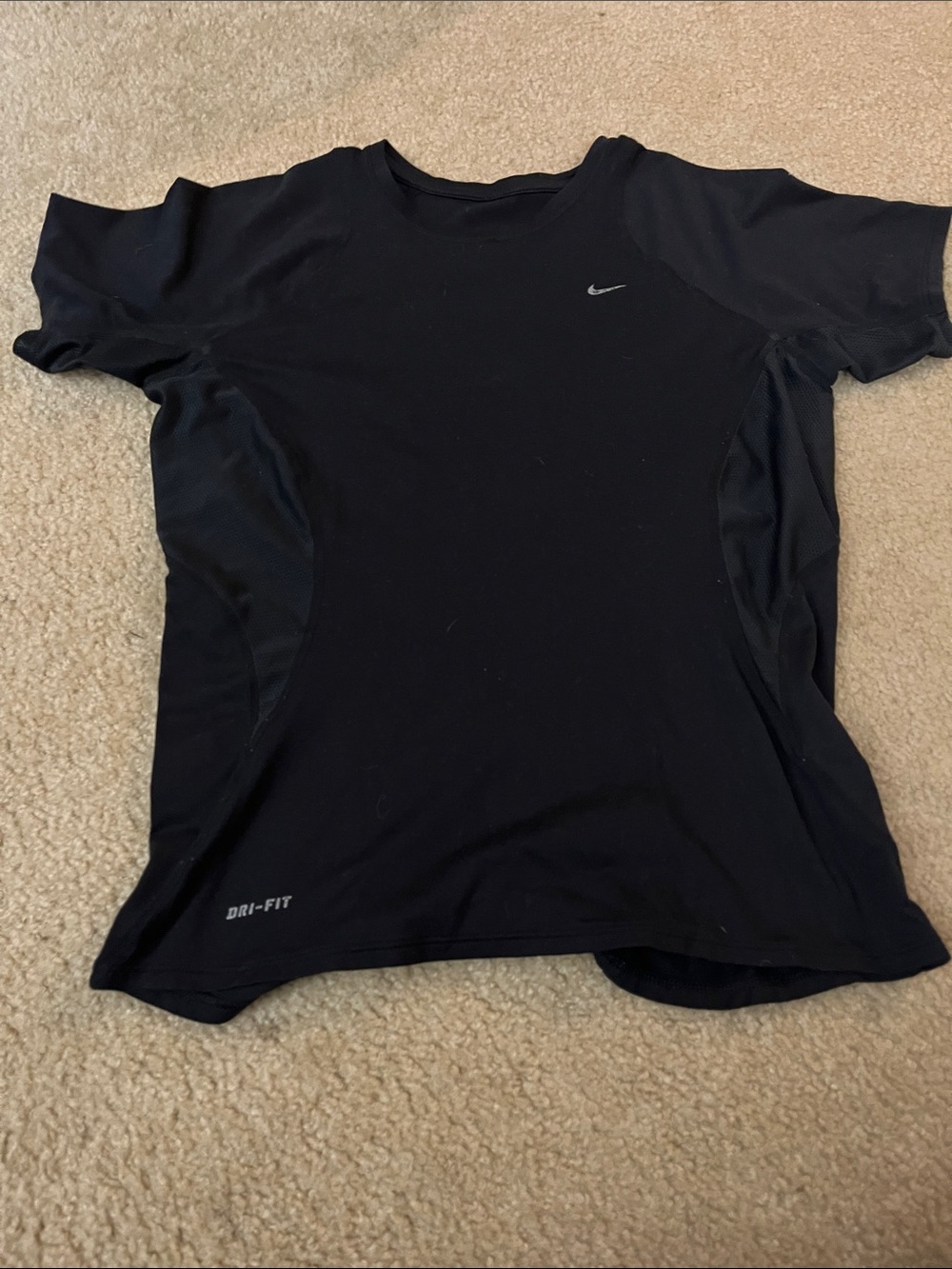 Nike Black Short Sleeve Dri-FIT Athletic Tee